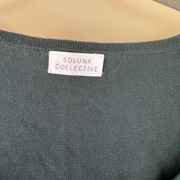 Soluna Collective 100% Pima Cotton Knit Bodysuit in Forest Green - Picture 4 of 10